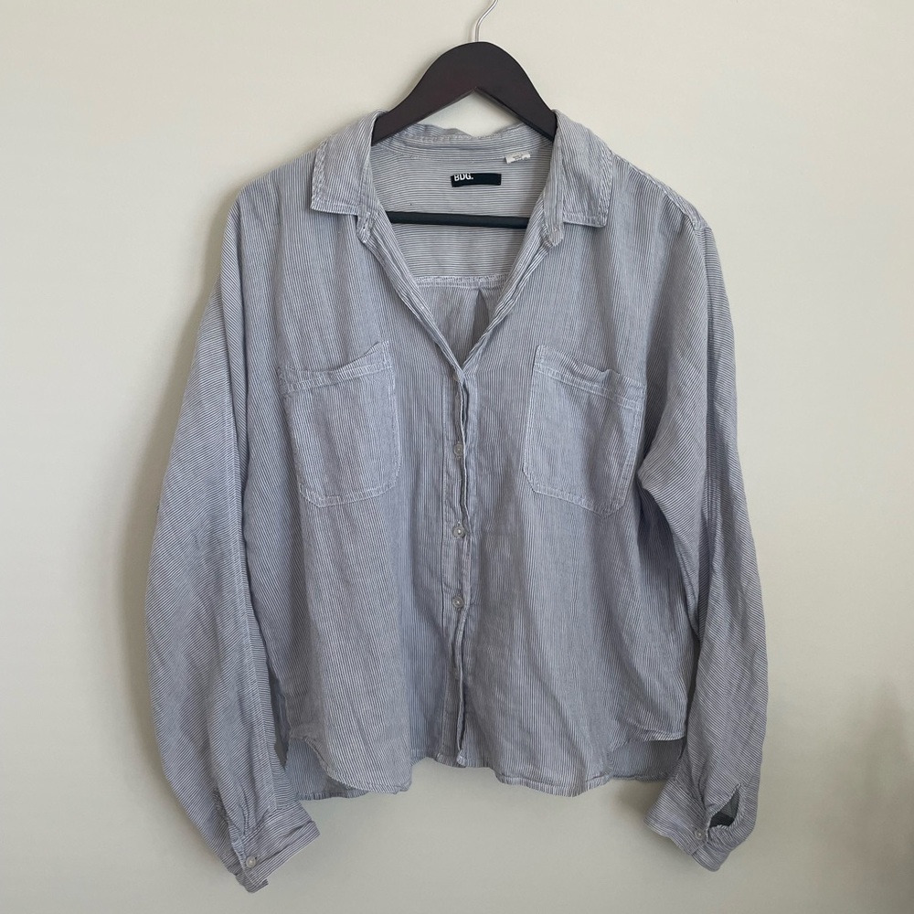 Oversized striped blouse